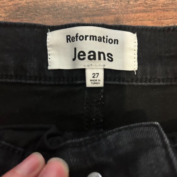 Reformation Jeans Serena High Rise Skinny Black - Picture 6 of 6